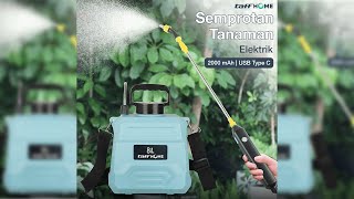 Pratinjau video produk TaffHOME Semprotan Tanaman Elektrik Sprayer Shoulder Type 2000mAh 8L - VK8