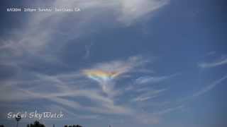 Rainbow Reflecting Aerosols Sprayed Over San Diego In Circles 