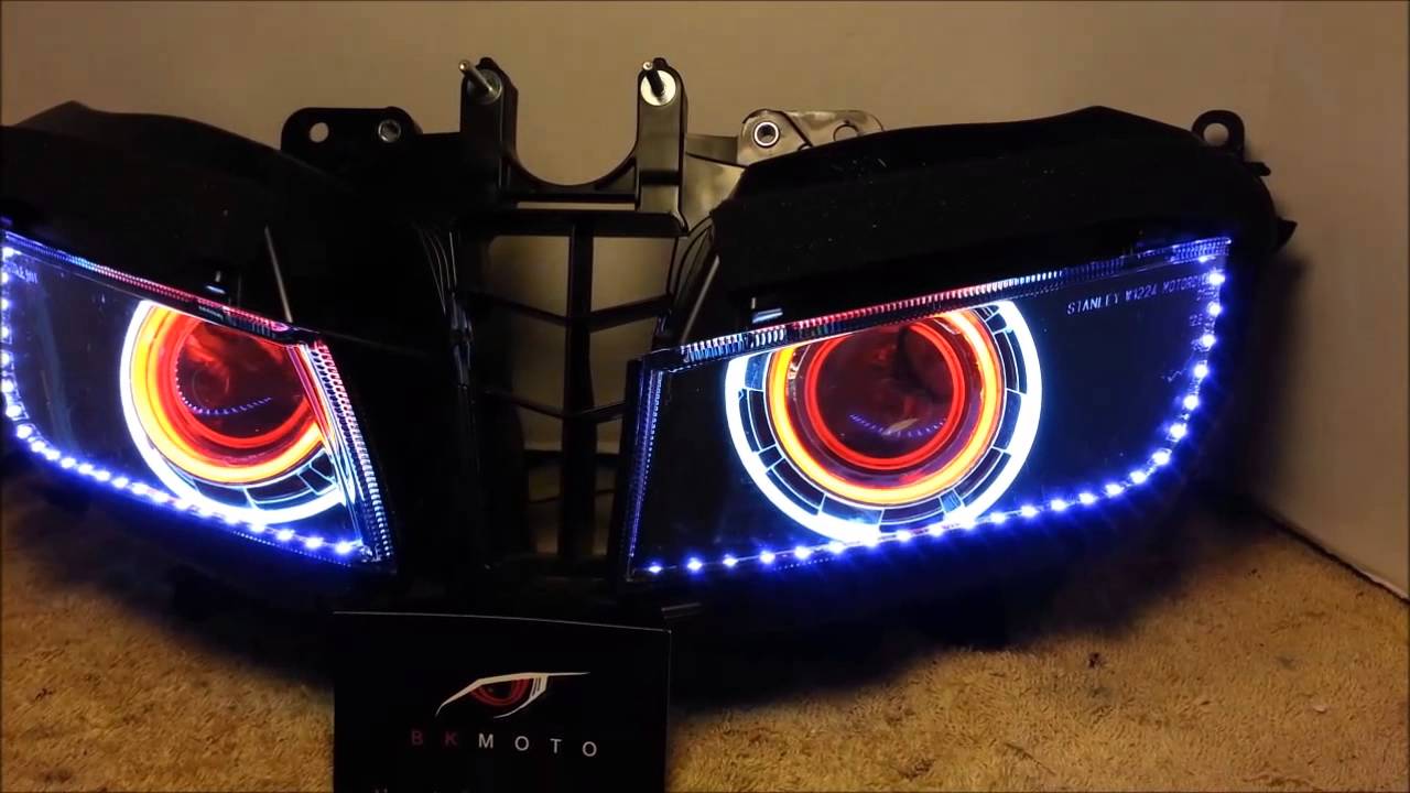 Honda cbr600rr audi style led headlights #5