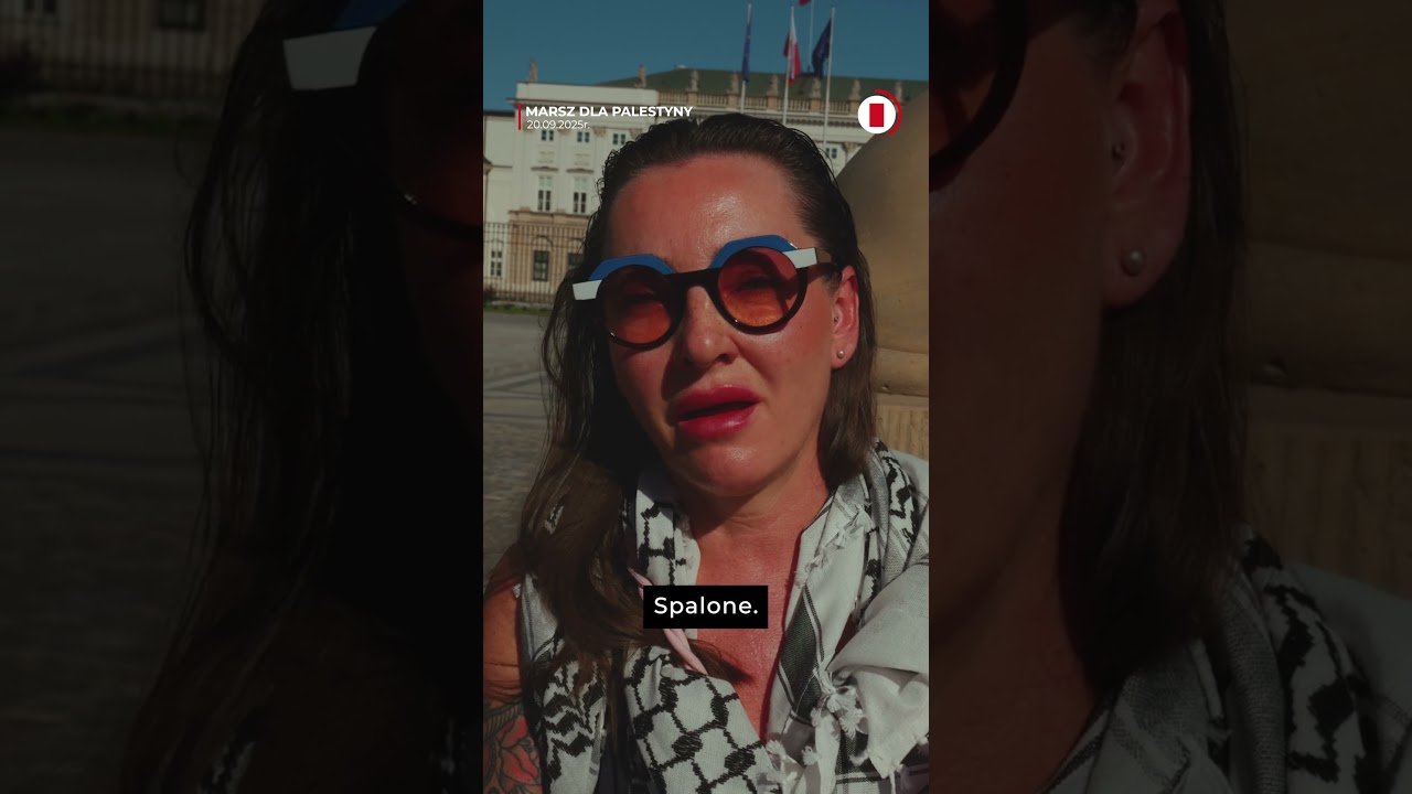 Marsz dla Palestyny przeszedł przez Warszawę #shorts
