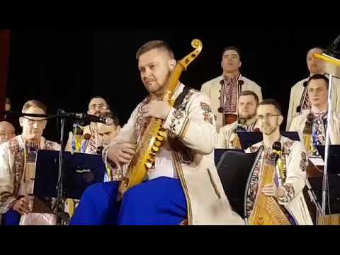 Kadr z filmu Koncert Narodowej Kapeli Bandurzystów z Kijowa w Chojnowie