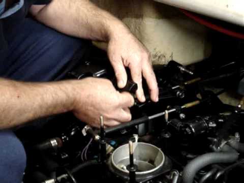 Mercruiser Alpha Shift cable adjustment - YouTube 2003 bayliner boat engine wiring 