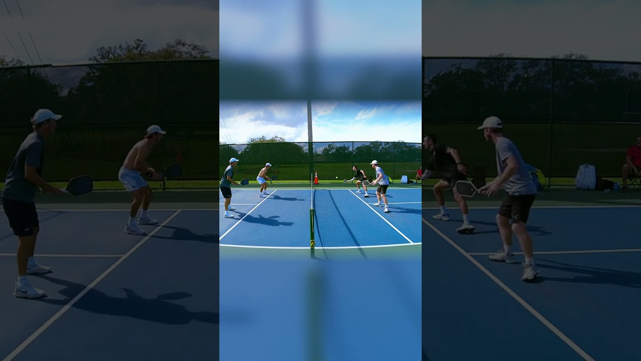 🥷Proper Lob Defense and Failed Erne #pickleballhighlights #pickleball #sports #sporthighlights