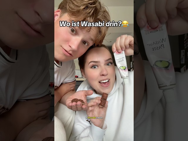 WO ist WASABI drin?😭😂 #shortvideo #couple #omg #funny #comedy #frage#lustig#humor#challenge#freund
