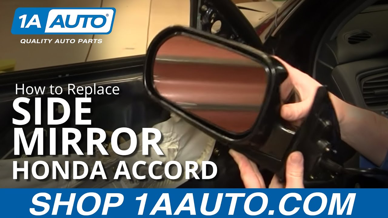 How to install a side view mirror honda accord #3
