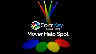 COLORKEY MOVER HALO SPOT 30 Watt LED Engine RGB Eye Candy Moving Head in action - learn more