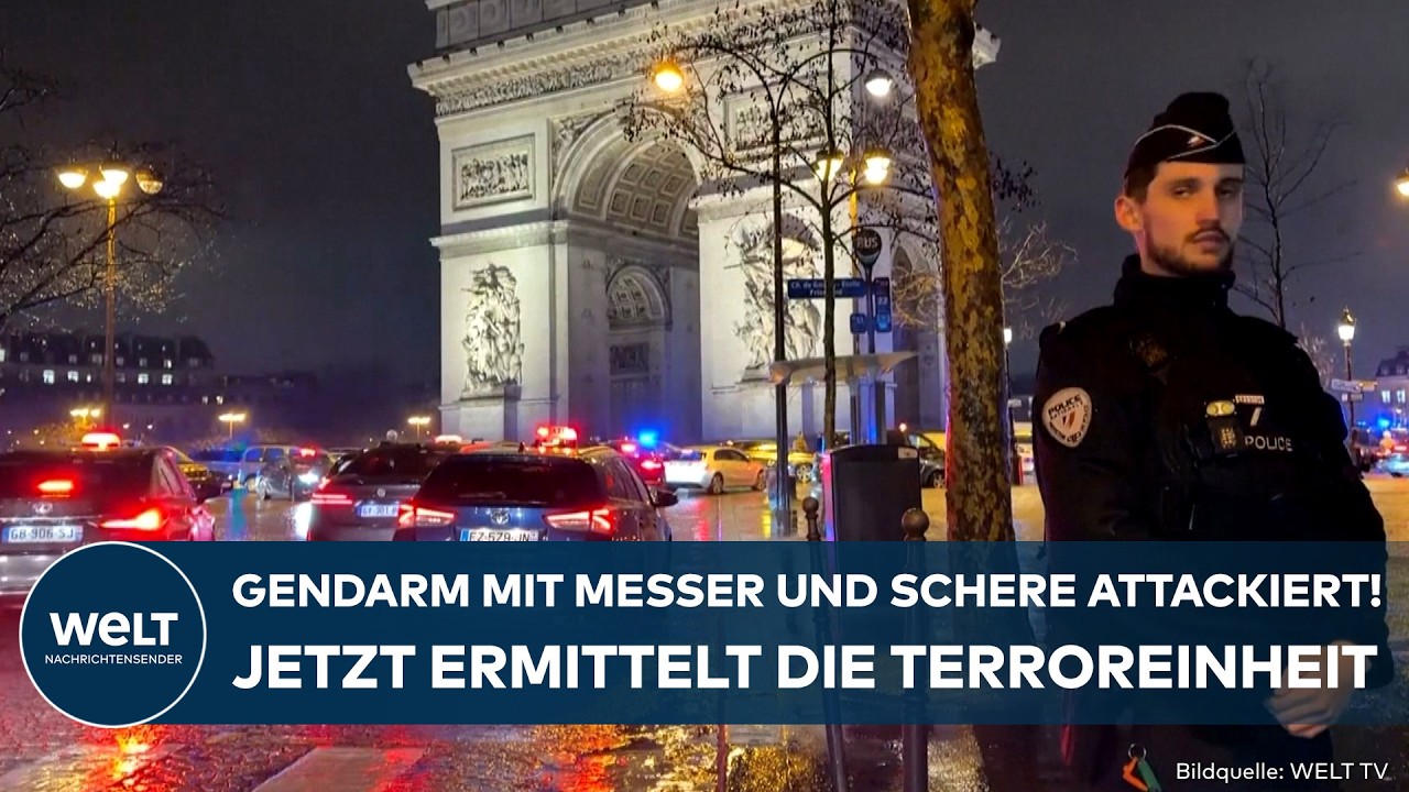 TERROR IN PARIS: Gendarm mit Messer attackiert! Macron spricht von islamistischem Anschlag