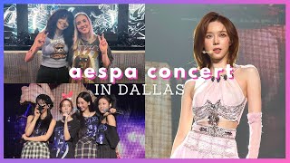 [4K] aespa 2023 SYNK: HYPER LINE Tour in Dallas | Concert Vlog