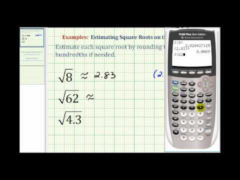 Estimating Square Roots with the Calculator ( Video ) | Arithmetic | CK ...