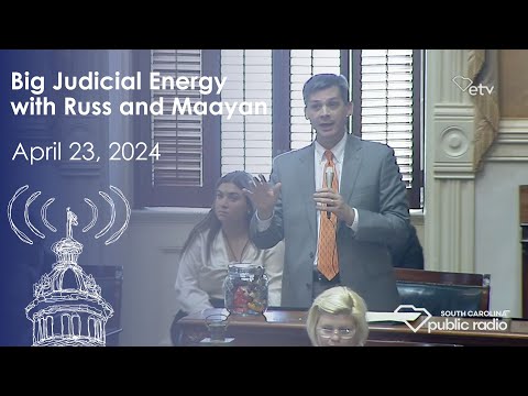 screenshot of youtube video titled Big Judicial Energy with Russ and Maayan | South Carolina Lede