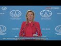 Ukraine Russia War | Russian foreign ministry spokeswoman gives weekly briefing | News9  - 01:40:14 min - News - Video