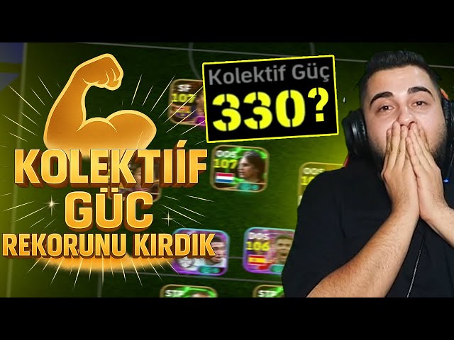 DÜNYA KOLEKTİF GÜÇ REKORUNU KIRDIM! 💪 330? 😨 eFootball Mobile 2025