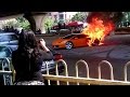 Rs. 2.5 Crore Lamborghini Gallardo catches fire in Delhi - Visuals