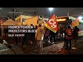 French pension protesters block bus depot  - 01:19 min - News - Video