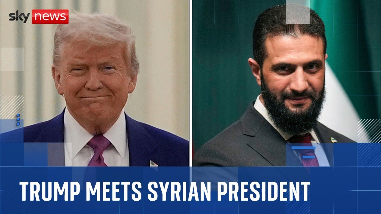 Trump hosts Syrian president at the White House