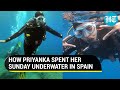 Priyanka Chopra enjoys scuba diving in Spain