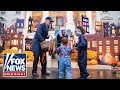 President Biden and the first lady welcome trick-or-treaters to the White House