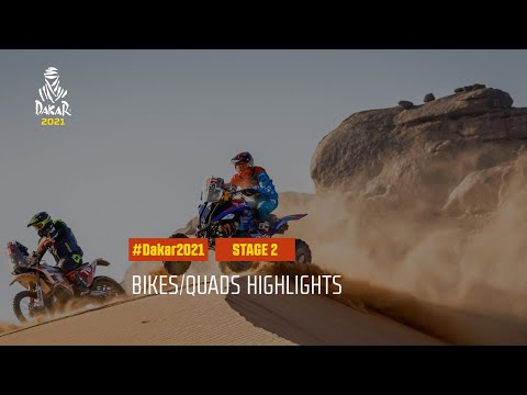 #DAKAR2021 - Stage 2 - Bisha - Wadi Ad-Dawasir - Bike, Quad Highlights