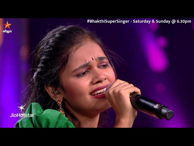 Glimpse Of Thiruparamkundrathil Nee Sirithal Song by #Moushmi 😍| Bakthi Super Singer | Episode Promo