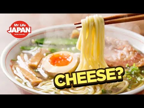 Try CHEESE Ramen"!! Unusual Japanese Food - What to eat in Tokyo!