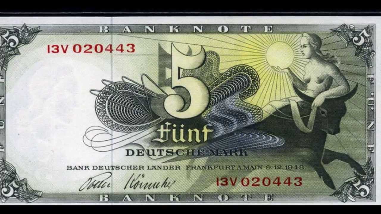Germany Banknotes Deutsche Mark German Money Currency YouTube