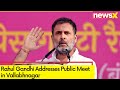 Rahul Gandhi Addresses Public Meet in Vallabhnagar | Says Why is BJP Spreading Hatred?