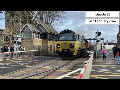 Lincoln High Street Level Crossing (04/02/2024) ft:@gotehgames11