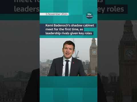 Kemi Badenoch’s shadow cabinet meet for the first time #itvnews #shorts