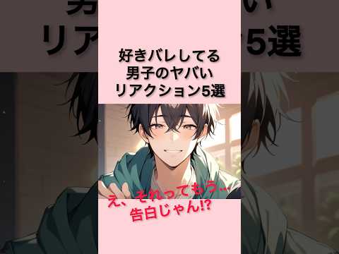 【9割が驚く】好きバレしてる男子のヤバいリアクション5選