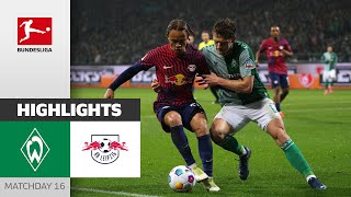 Bremen Fights For 1 Point! | SV Werder Bremen — RB Leipzig 1-1 | Highlights | MD 16 – BL 2023/24