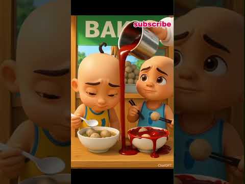tiba tiba bakso upin ipin  disiram saus merah banyak #subscribe #upinipin #shorts #short