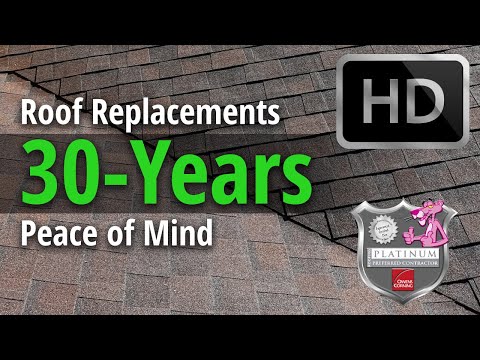 30-Years Peace of Mind Roof Replacements