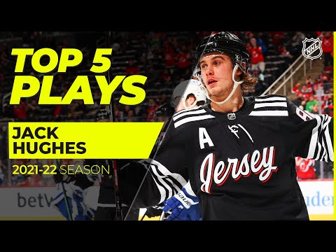 Top 5 Jack Hughes Plays from 2021-22 | NHL video clip