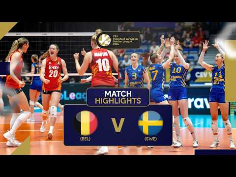 Belgium vs. Sweden - Match Highlights | European Golden League Women 2024