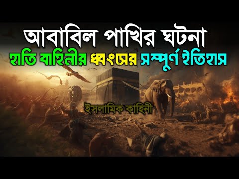কাবা ভাঙ্গার চেষ্টা |  আবরাহার হাতির বাহিনীর উপর আবাবিল পাখির পাথর নিক্ষেপ | ইসলামিক কাহিনী 