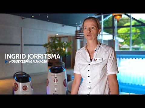 ECOBOT Vacuum 40 & Scrubber 50 städrobotar på Spa & Hotell i Nederländerna. SVENSK TEXT