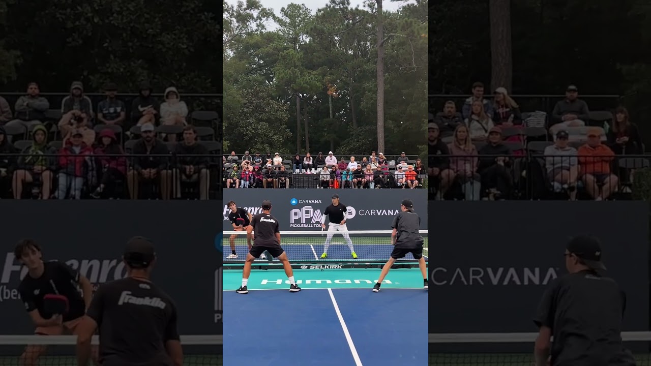 Gabe Tardio steps up in the biggest moment of this pickleball match!