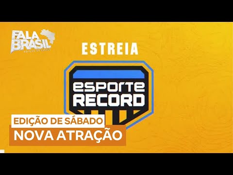 Esporte Record, seu novo programa semanal com tudo sobre o futebol, estreia neste domingo (19)