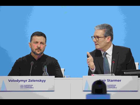 Keir Starmer and Volodymyr Zelenskyy address European Political Community