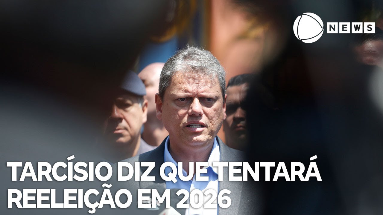 Tarcísio afirma que será candidato à reeleição em 2026
