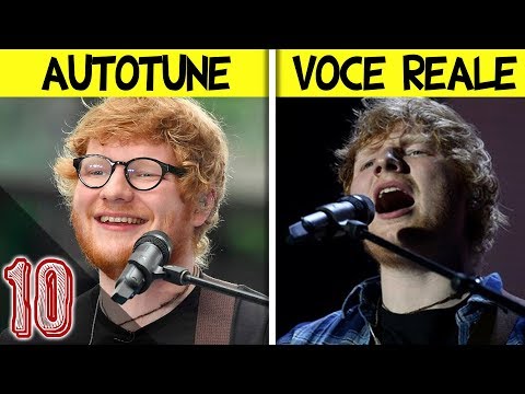 10 Cantanti con la loro Voce Reale VS Autotune
