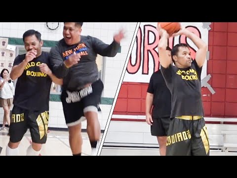 Manny Pacquiao GOING HARD IN THE PAINT after Draw; RAINING 3’s & DROPPING 35 for WIN like NBA STAR