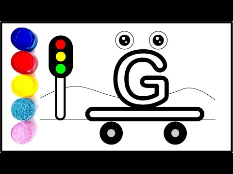 Learn to Draw Letter G | Letter G Easy Drawing, Coloring & Painting for Toddlers | Cute Letter G