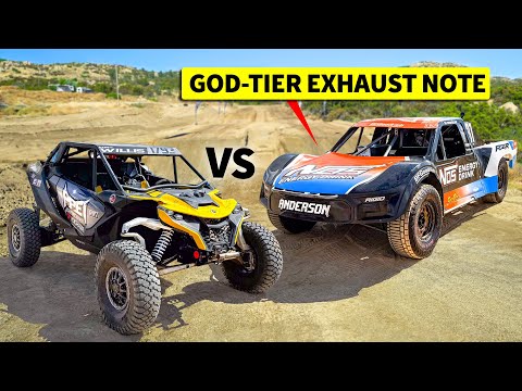 Off-Road Showdown: Can-Am Maverick vs. Pro 4X Race Truck