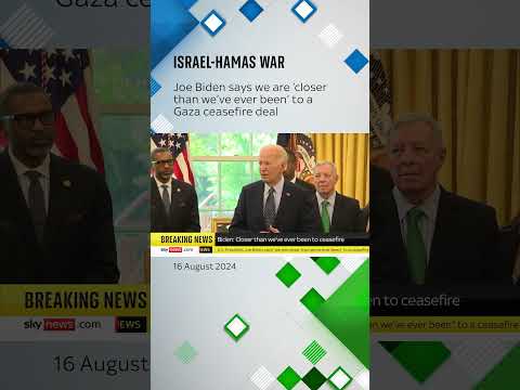 President Joe Biden has said we are 'closer than we've ever been' to a Gaza ceasefire deal.
