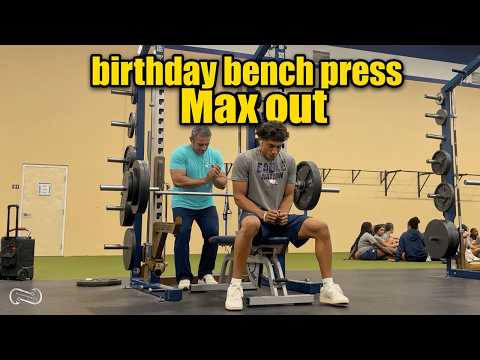 Birthday bench press MAX OUT! video thumbnail