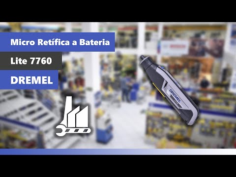 Microrretífica a Bateria 4V Max Lite 7760-N/10 Dremel Bivolt - Vídeo explicativo