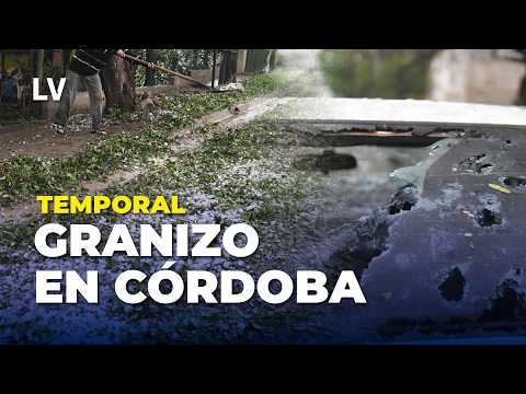Impresionante TORMENTA DE GRANIZO causa graves DESTROZOS en CÓRDOBA
