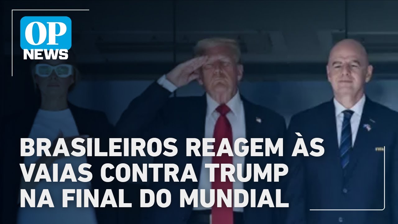 Trump vaiado políticos e influencers reagem às vaias contra Trump na final do Mundial | OP News