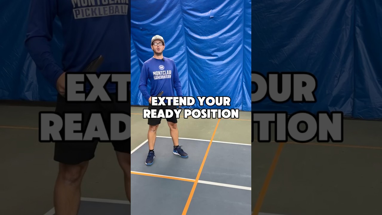 The ready position is so important!❗️#pickleballtips #pickleballcoach